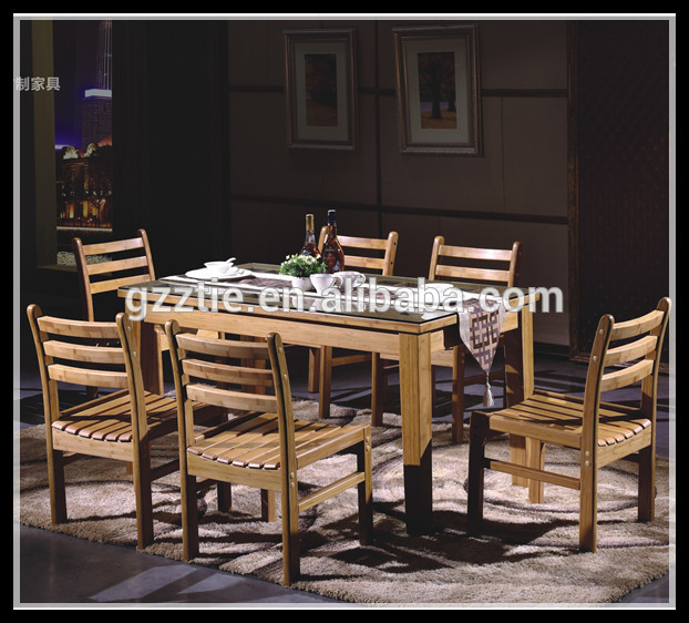 安いレストランのテーブルの椅子のダイニングルームの家具のディナーのテーブルセット-食卓問屋・仕入れ・卸・卸売り