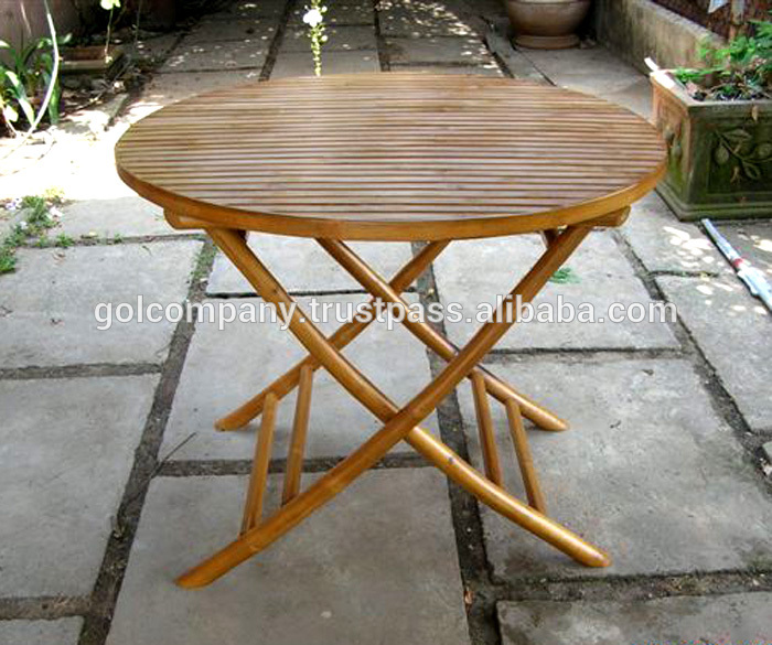 竹竹のダイニングテーブル折りたたみテーブル-- ラウンド/square/長方形の竹のコーヒーテーブル- 屋内/屋外用家具の椅子-食卓問屋・仕入れ・卸・卸売り