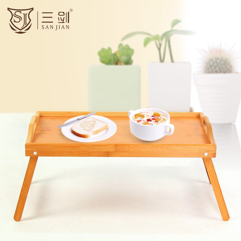 100%竹ノートパソコンデスク折りたたみ朝食サービングベッドトレイ-折り畳み式テーブル問屋・仕入れ・卸・卸売り
