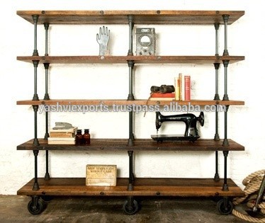 ヴィンテージ工業用本shelfs-その他折り畳み式家具問屋・仕入れ・卸・卸売り