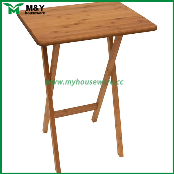 私の竹長方形スナック テーブル 19 1/4 "幅x 14 1/8" h-問屋・仕入れ・卸・卸売り