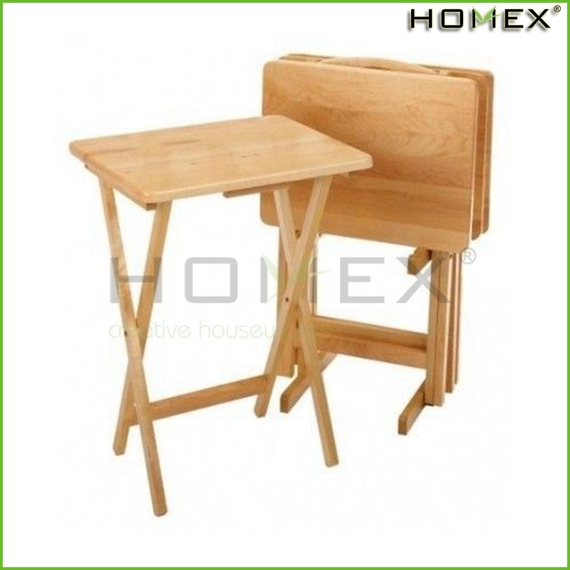 竹キッチン&ダイニングトレイテーブルセットhomex-bsci工場-食卓問屋・仕入れ・卸・卸売り