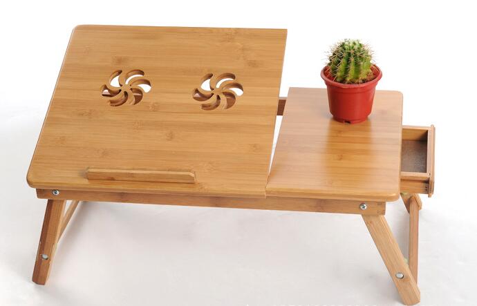 調節可能な ラップ トップ テーブル木製竹ノート パソコン テーブル-問屋・仕入れ・卸・卸売り