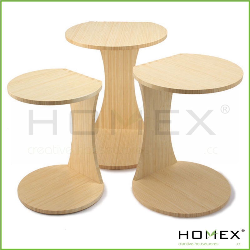 竹のモダンなセットのネストテーブル3/homex_bsci-コーヒーテーブル問屋・仕入れ・卸・卸売り