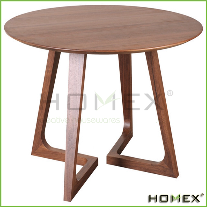 丸い木製のダイニングテーブルの頑丈な/homex_bsci-食卓問屋・仕入れ・卸・卸売り
