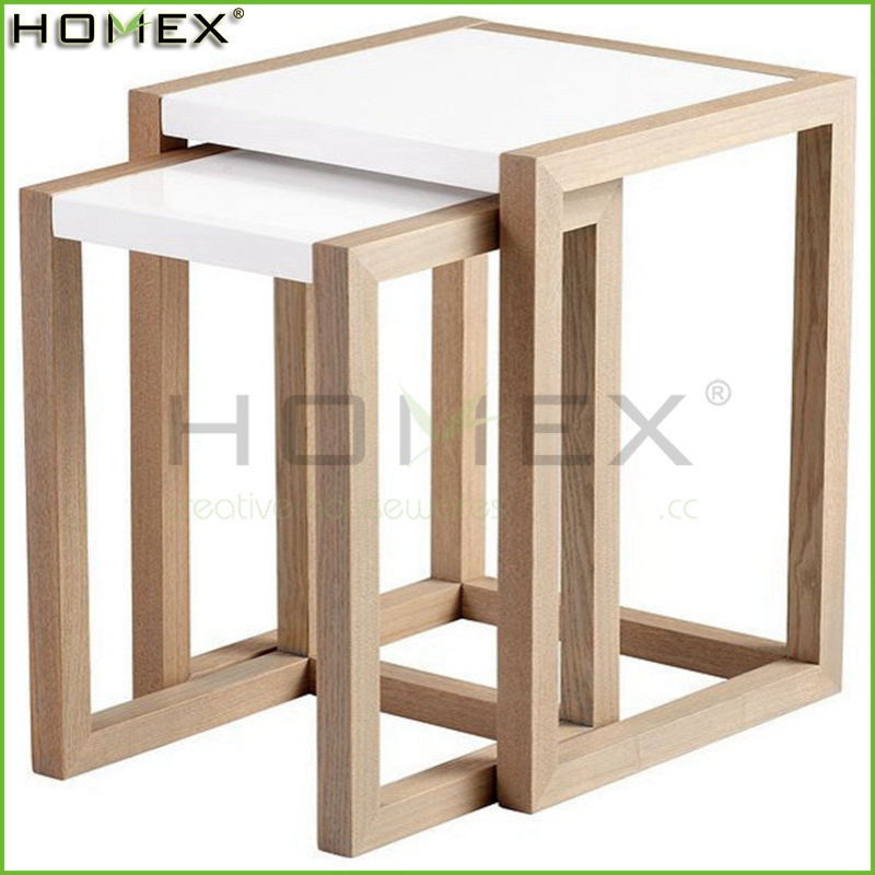 木製ネストテーブルのセット2/homex_bsci-コーヒーテーブル問屋・仕入れ・卸・卸売り