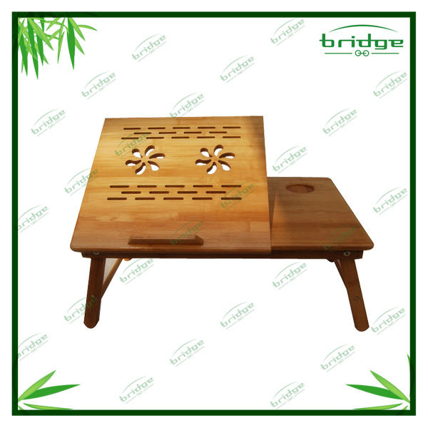 竹のラップトップコンピュータのテーブル-折り畳み式テーブル問屋・仕入れ・卸・卸売り