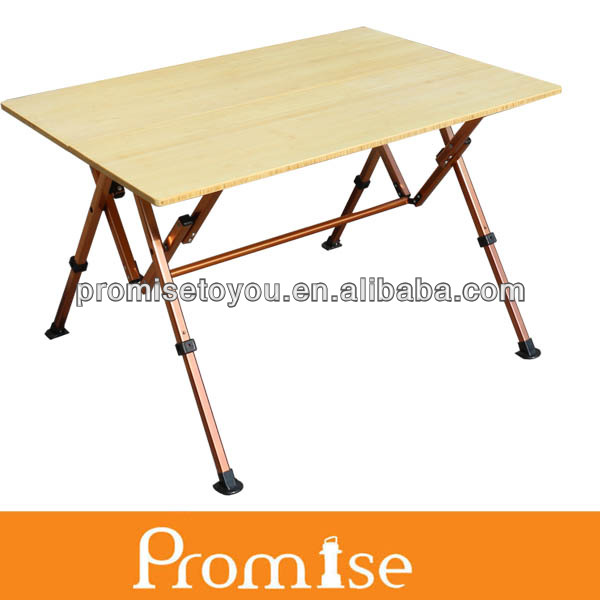 キャンピングカーＦＯＬＤＩＮＧＢＡＭＢＯＯ竹テーブル折りたたみキャンプテーブルの高さ調節可能pct337竹のテーブル-折り畳み式テーブル問屋・仕入れ・卸・卸売り