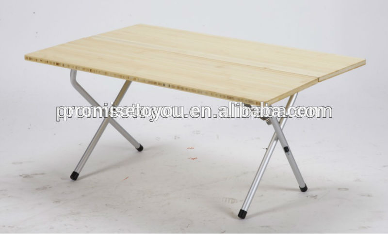 2016人気竹テーブルアルミフレーム折りたたみテーブルPCT-341-折り畳み式テーブル問屋・仕入れ・卸・卸売り