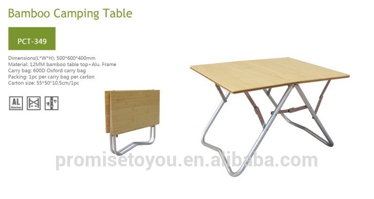 折り畳み式のキャンプテーブルポータブルpct349竹のテーブル-折り畳み式テーブル問屋・仕入れ・卸・卸売り