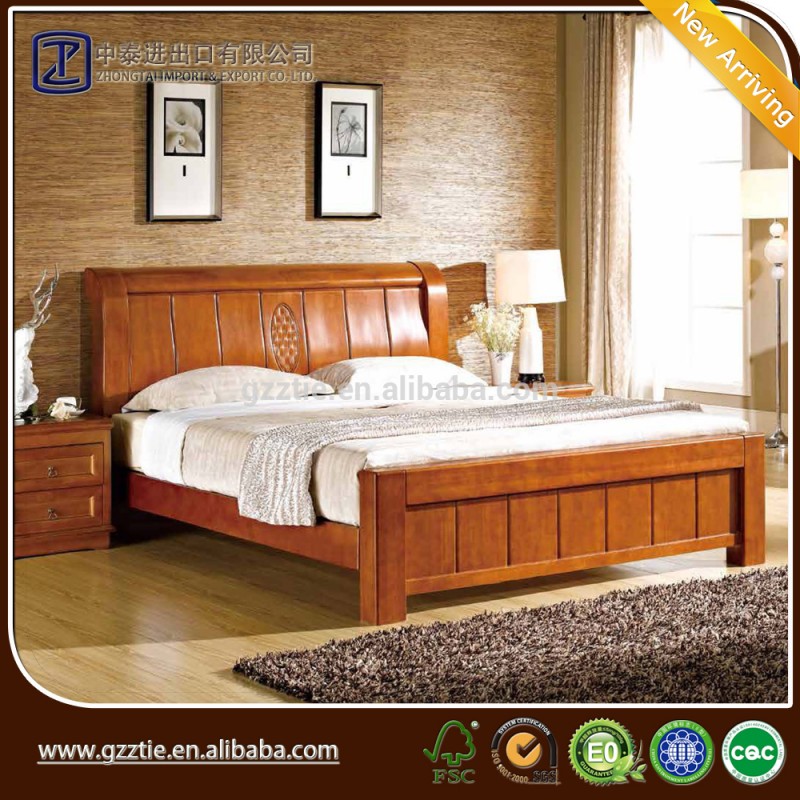 中国で木製ベッド、 アメリカン家具のベッドルームのために使用し5星ホテルの寝室-木製ベッド問屋・仕入れ・卸・卸売り