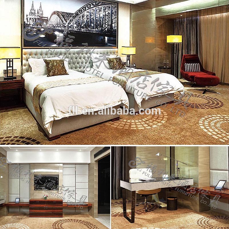 近代的なホテルの家具ベッドルーム2015/5つ星ホテルのためにホテルの家具( fll- 002)-ホテル客室用家具問屋・仕入れ・卸・卸売り