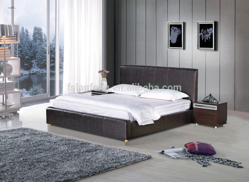 Puレザーまたは生地hotelbedroomベッドルーム家具ベッド-ホテル用ベッド問屋・仕入れ・卸・卸売り