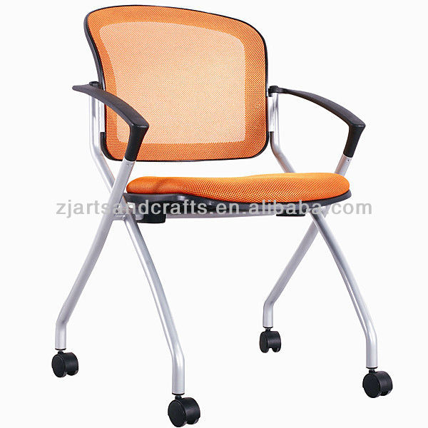 新しい設計熱い販売2014年シンプルさ会議折りたたみメッシュオフィスチェア-折り畳み椅子問屋・仕入れ・卸・卸売り