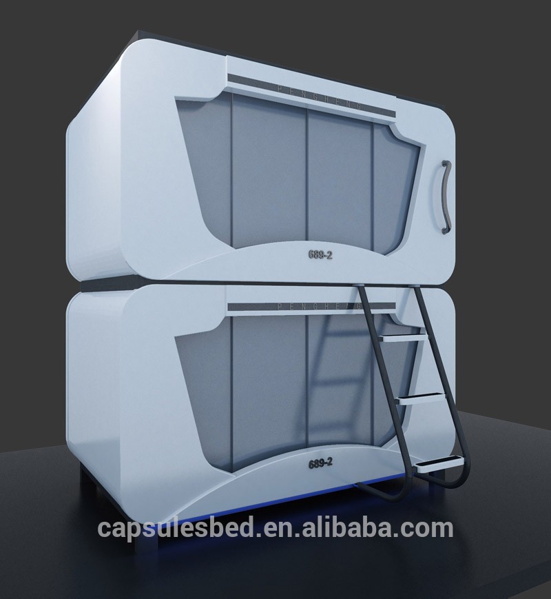 プレハブコンテナのホテルの部屋でエコ- フレンドリーなカプセルベッドabs金属-金属製ベッド問屋・仕入れ・卸・卸売り