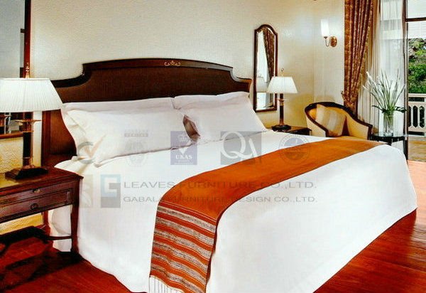 流行のホテルのベッド-木製ベッド問屋・仕入れ・卸・卸売り