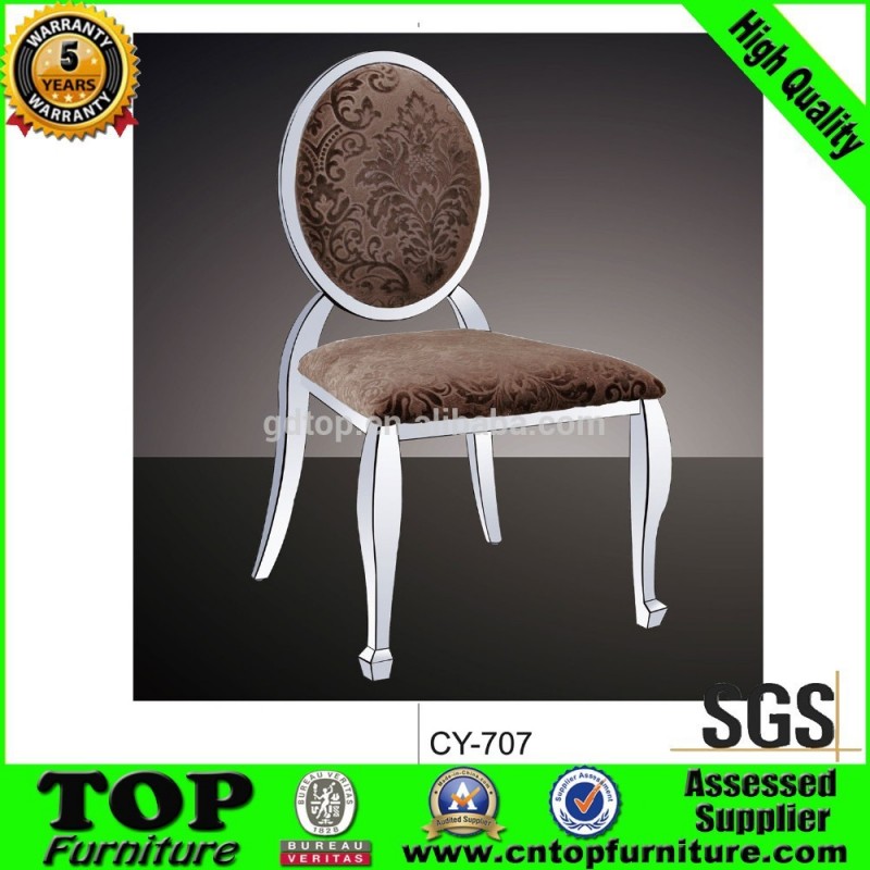 熱い販売陶磁器用ステンレス鋼の椅子のダイニングルームcy-707-金属製椅子問屋・仕入れ・卸・卸売り