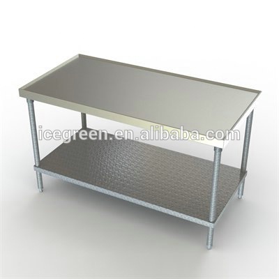 病院ステンレス鋼作業テーブルで亜鉛メッキundershelf-病院用テーブル問屋・仕入れ・卸・卸売り