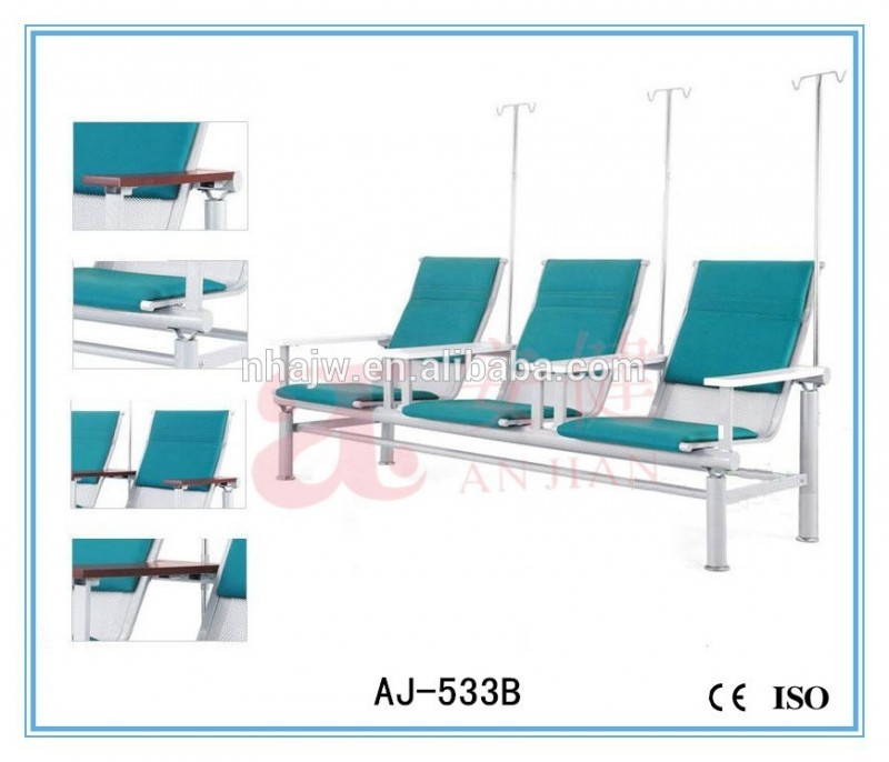 複座aj-533b輸血の椅子現代の医療点滴チェア-金属製椅子問屋・仕入れ・卸・卸売り