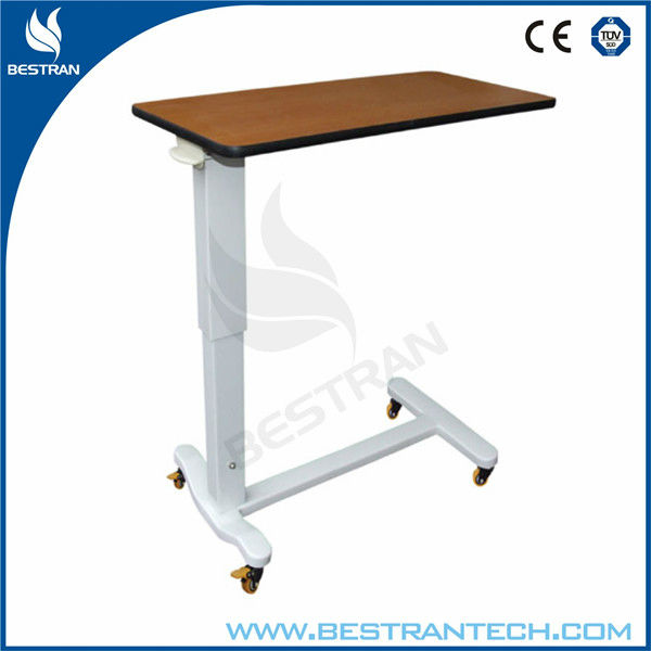 中国BT-AT004病院医療患者ローリング以上の ベッド テーブル 、 ベッド サイドテーブル で高さ調節可能、 車輪-病院用テーブル問屋・仕入れ・卸・卸売り