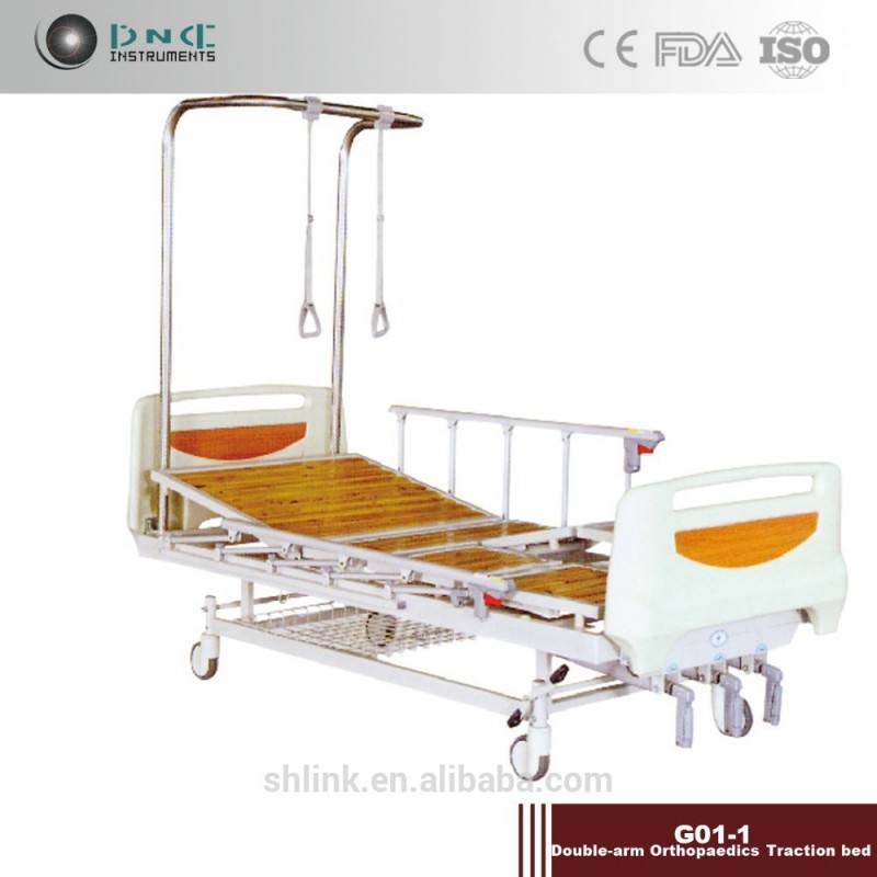 病院g01-1ダブル- アーム整形外科の牽引ベッド-金属製ベッド問屋・仕入れ・卸・卸売り