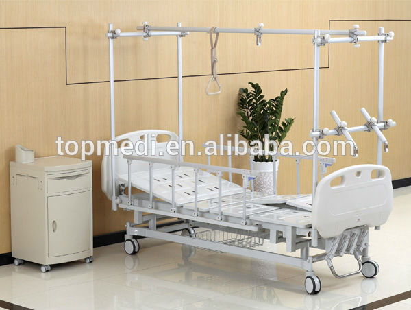 Topmedi 5機能便利な耐久性のあるフレーム電気病院のベッド-金属製ベッド問屋・仕入れ・卸・卸売り