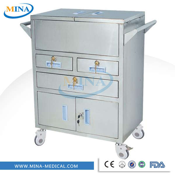 MINA-IT029熱い販売ステンレス鋼トラウマケアトロリーwitjハンドル-その他金属製家具問屋・仕入れ・卸・卸売り