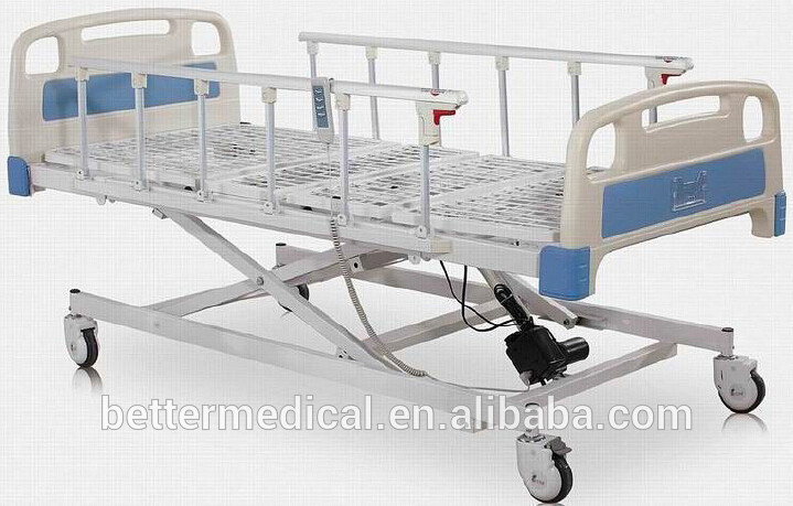 三つの- 機能電気病院のベッドメッシュ付きベッド-金属製ベッド問屋・仕入れ・卸・卸売り