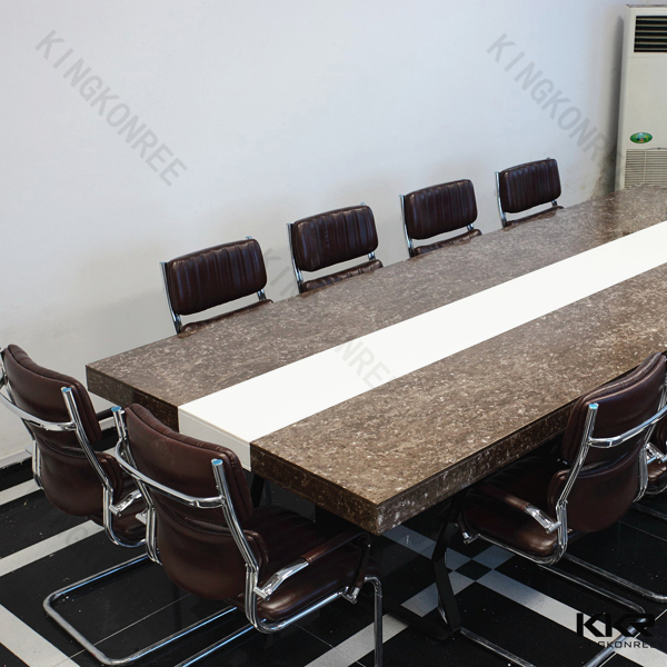 アクリル固体表面テクスチャカラー大理石トップ会議テーブル-会議用テーブル問屋・仕入れ・卸・卸売り