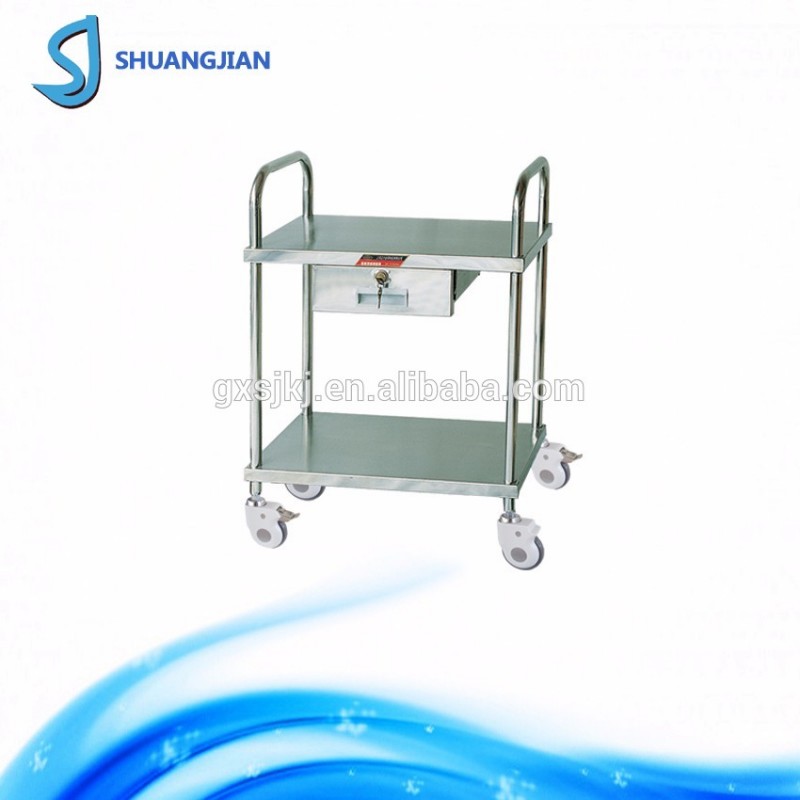 SJZY01-C shuangjianステンレス鋼治療トロリー-病院用トロリー問屋・仕入れ・卸・卸売り