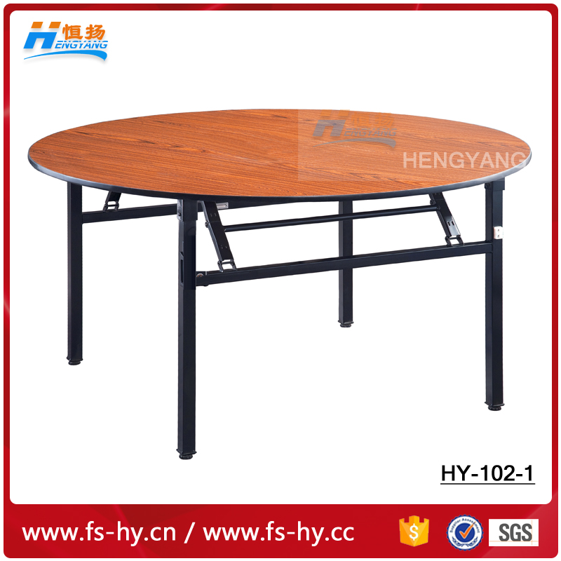 高品質木製折りたたみ宴会円卓のアイテムHY-102-1-金属製テーブル問屋・仕入れ・卸・卸売り