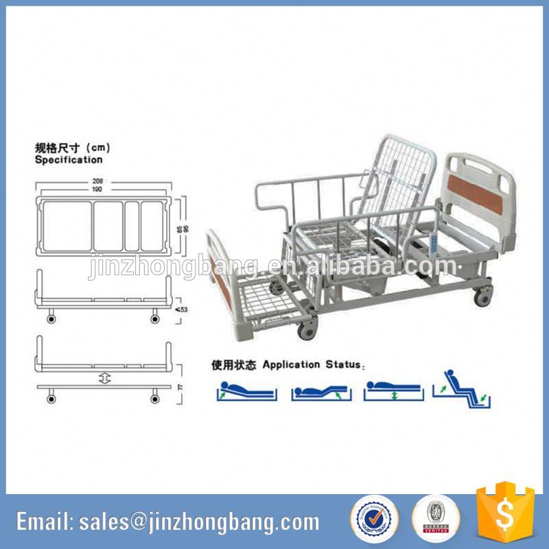 3クランク機能電気マニュアル病院のベッド-金属製ベッド問屋・仕入れ・卸・卸売り