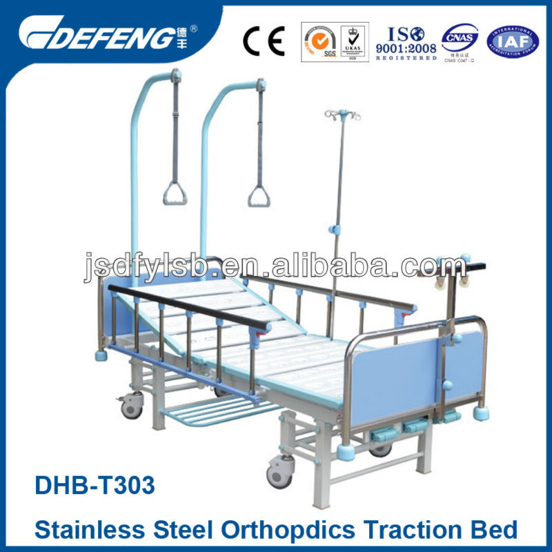 ステンレス鋼dhb-t3033クランク病院の牽引を使用したベッド-金属製ベッド問屋・仕入れ・卸・卸売り