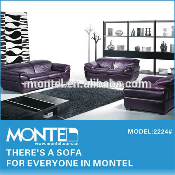 ソファsetドバイ革のソファの家具紫革のソファ-オフィスソファー問屋・仕入れ・卸・卸売り