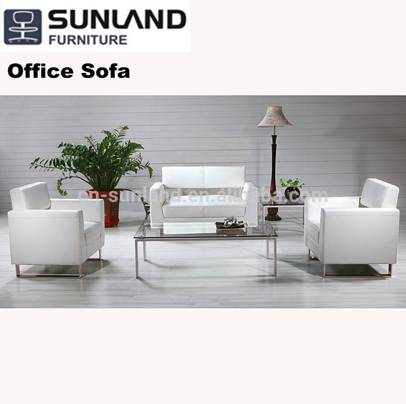 高品質の近代的なオフィスのソファ合成革白色-オフィスソファー問屋・仕入れ・卸・卸売り