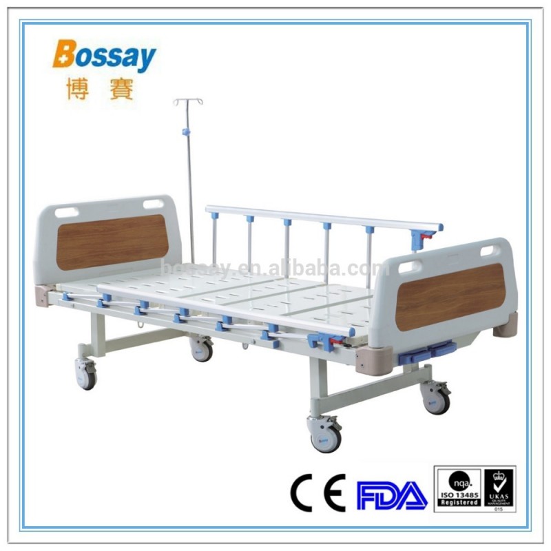 プロモーション調節可能な病院のベッド2クランクマニュアル病院のベッド手動調節可能なベッド-金属製ベッド問屋・仕入れ・卸・卸売り