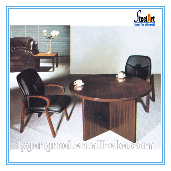 モダンデザイン木製小さなラウンドオフィス会議テーブル-木製テーブル問屋・仕入れ・卸・卸売り