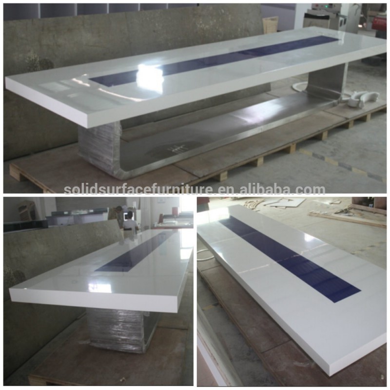 高品質アクリル固体表面ボード ルーム テーブル/大理石会議テーブル-問屋・仕入れ・卸・卸売り
