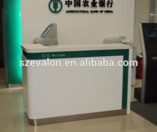 アクリル固体表面銀行受付カウンタートップ、人工石ラウンド受付-受付用デスク問屋・仕入れ・卸・卸売り
