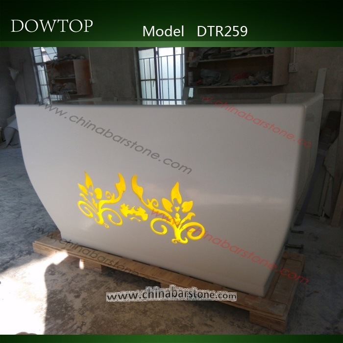 アクリル固体表面の受付、 人工的なテーブルの大理石のレセプションデスク-受付用デスク問屋・仕入れ・卸・卸売り