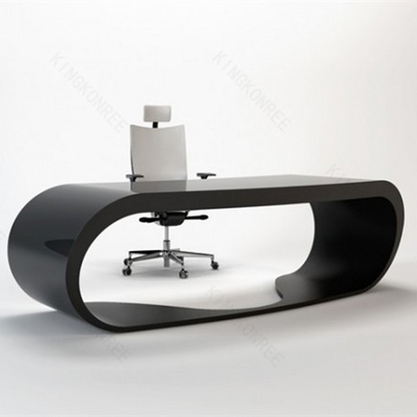 近代的なオフィスのテーブルの幹部ceoデスクブラック事務机-オフィス用デスク問屋・仕入れ・卸・卸売り