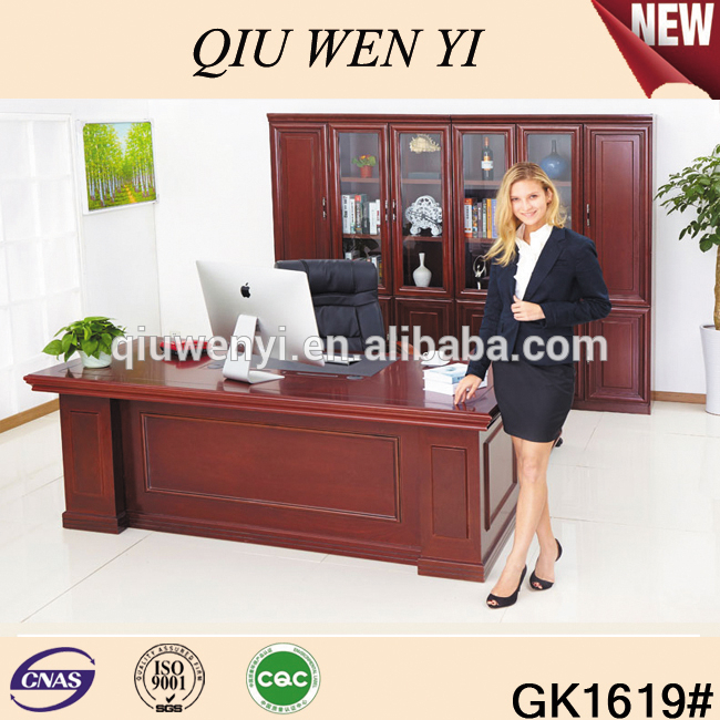最新の幹部のテーブルには、 l字型木製のベニヤ、 mdfのオフィスのテーブル、 オフィスの机-木製テーブル問屋・仕入れ・卸・卸売り