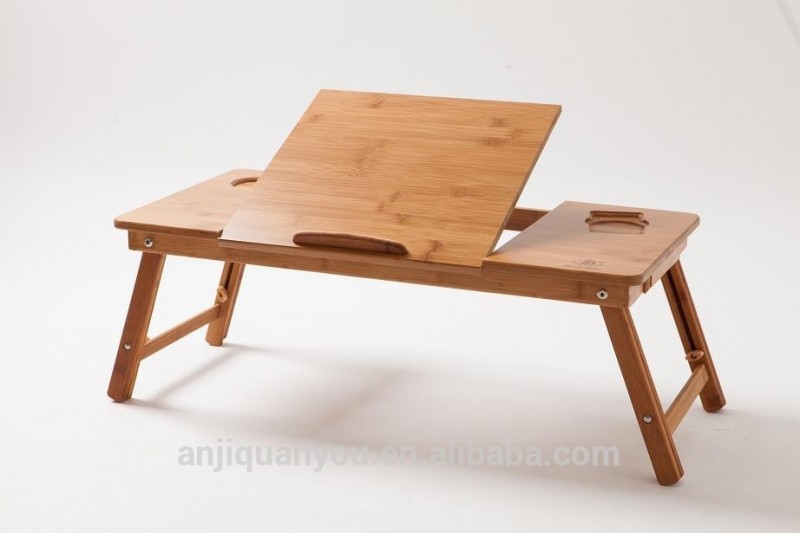 折りたたみ竹ノートパソコンテーブル71*35センチいいえ冷却穴とusbファン-折り畳み式テーブル問屋・仕入れ・卸・卸売り