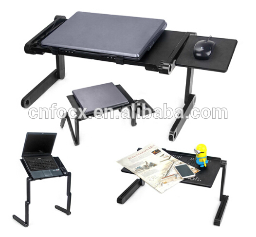高品質折りたたみ ノートパソコンデスク/ベッド ラップトップトレイ/調節可能な ベッド テーブル-問屋・仕入れ・卸・卸売り
