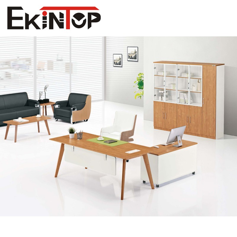 2016現代のオフィス家具デスクハイテクエグゼクティブl形オフィスデスク-木製テーブル問屋・仕入れ・卸・卸売り