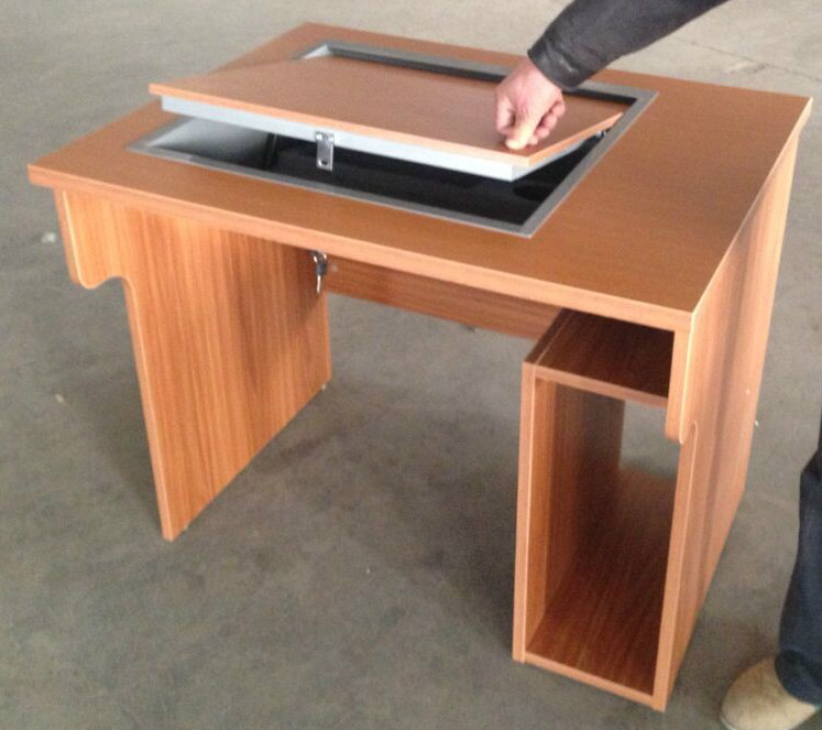 オフィス家具、 液晶マニュアル会議室用のデバイスをフリップアップ-折り畳み式テーブル問屋・仕入れ・卸・卸売り