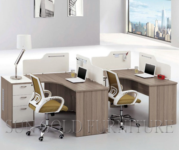 モダンな木製オフィスワークステーション家具大きな割引オフィスキュービクルデスク( SZ-WS609)-オフィスパーティション問屋・仕入れ・卸・卸売り