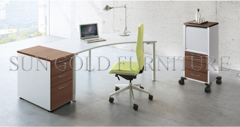 現代オフィステーブル現代メラミンオフィスマネージャー湾曲したデスク( SZ-OD605)-オフィスパーティション問屋・仕入れ・卸・卸売り