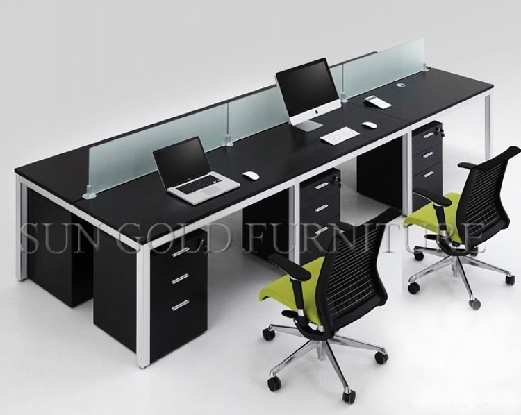 最新のオフィス家具スタッフテーブル現代オフィスワークステーション( SZ-WSL305)-オフィスパーティション問屋・仕入れ・卸・卸売り