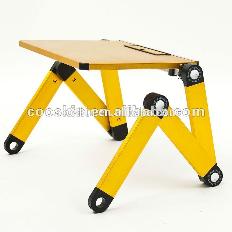 cooskinコンピューター研究新しい到着のアルミ折り畳み式のテーブルのラップトップスタンド-折り畳み式テーブル問屋・仕入れ・卸・卸売り